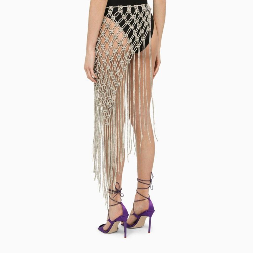Giuseppe Di Morabito Silver Lurex Pareo Skirt - Picture 4 of 5